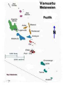 Übersichtskarte von Vanuatu